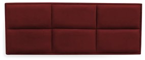 Cabeceira Painel Cama Box Solteiro 90cm Nina Suede Bordô - Sheep Estofados - Vermelho escuro