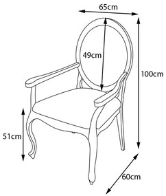 Kit 02 Poltronas Decorativas Sala de Estar Base Madeira Maciça Adrie Sarja Bege/Imbuia G36 - Gran Belo