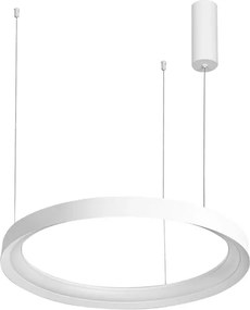 Pendente Led Metal Alumínio 36w 3000k Giro - BRANCO