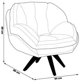Kit 2 Poltronas Decorativas Base em Madeira Giratória Giroud Veludo Marsala G33 - Gran Belo