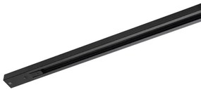 Trilho Sobrepor Aluminio Preto 1Mt