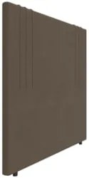 Cabeceira Cama Box Casal 140cm Estofada Rama Saturno Marrom Z04 - Mpoz