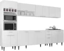 Armário de Cozinha CP05 Para Pia 180cm Pérola Z34 Branco    - Mpozenat
