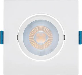Plafon Led Embutir Quadrado Branco 4,5W 34 3000K Evo