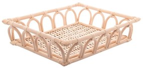 Bandeja Decorativa De Rattan Nature 30x24x7cm 29499 Wolff
