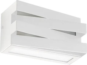 Arandela Aluminio Retangular Ip54 Trama - BRANCO