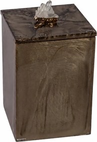 Lixeira Quadrada Naturalle 5,5L Cristal Dourado - Champagne  Champagne