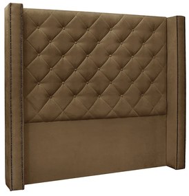 Cabeceira Vicenza Para Cama Box Casal 140 cm Suede Caramelo - D'Rossi