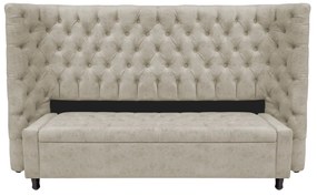 Kit Cabeceira e Calçadeira Baú King Everest P02 195 cm para cama Box Suede - ADJ Decor