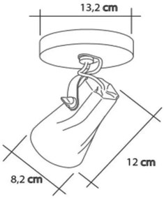 Kit-8 Spot De Sobrepor Octa Preto Startec Direcionável E27