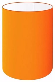 Cúpula Abajur Cilíndrica Cp-7003 Ø15x20cm Laranja