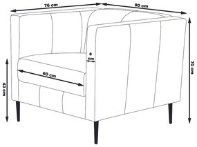 Kit 2 Poltronas Decorativas Pés De Ferro Iráklio Couro Verde G58 - Gran Belo