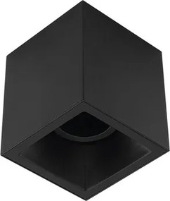Plafon Sobrepor Aluminio 12cm Square