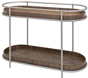 Mesa Lateral Niall Tampo Nogueira Base Champagne - 78389 Sun House