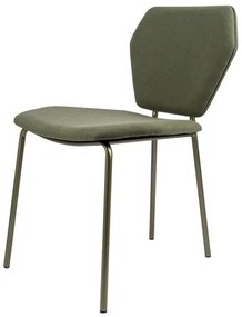 Cadeira Ravello Assento Trama Musgo Base Metalizada Bronze - 77375 Sun House