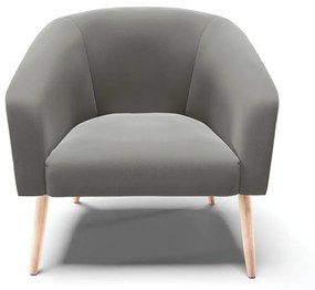 Poltrona Decorativa Pé Palito Natural Kit 2 Stella Suede D03 - D'Rossi - Grafite