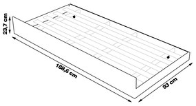 Cama auxiliar MDP CM8008 Branco G69 - Gran Belo