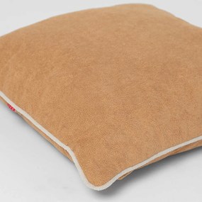 Almofada Caramelo Com Debrun Areia - 50x50 cm
