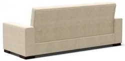 Sofá Cama para Sala de Estar Lisboa Suede Bege - Ibiza