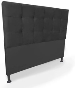 Cabeceira Cama Box Solteiro 90cm Maya Suede Preto - Sheep Estofados - Preto