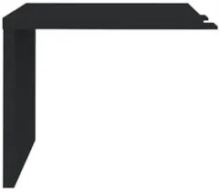 Mesa de Apoio Lateral 89cm com Tamburato 50mm Preto - Artany