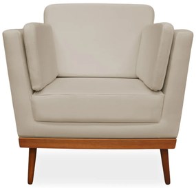 Poltrona Decorativa Siena Veludo Nude