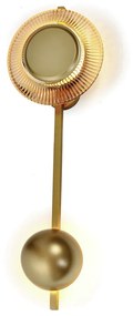 Arandela Sunflower Vertical Ø19X10X60Cm 01Xled 5,5W 2700K Metal Alumín... (COBRE FOSCO, 110v)