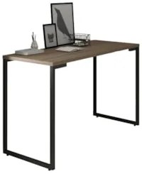 Mesa Escritório 120cm Estilo Industrial New Port Z34 Castanho - Mpozen