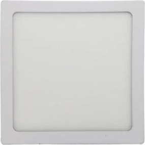 Plafon Led De Sobrepor Branco 18W 22X22cm Panel - LED BRANCO QUENTE (3000K)