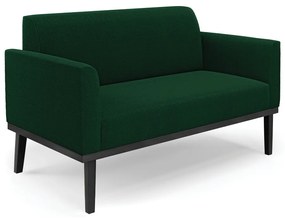 Sofá 2 Lugares Namoradeira Madeira Preto Marisa Bouclê D03 - D'Rossi - Azul