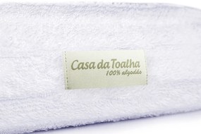 Jogo de Toalha 5 Peças Fio Penteado 100% Algodão  Branca