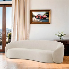 Sofá Orgânico Luxo Recepção 220cm Amore Linho