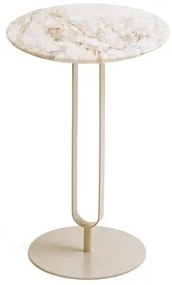 Mesa Lateral Lux Alta Tampo Calacata Base Off White - 78895 Sun house