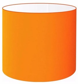 Cúpula Abajur Cilíndrica Cp-8010 Ø25x25cm Laranja