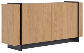 Buffet Aparador Decorativo 160cm Destin Freijó/Preto G73 - Gran Belo