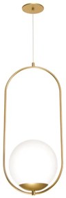 Pendente Oblong 25X30X68Cm Globo Ø25Cm 01Xe27 - Old Artisan Pd-5610 (PRETO, CLEAR (Transparente))