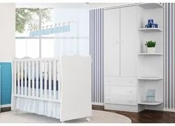 Jogo de Quarto Infantil Certificado pelo Inmetro Doce Sonho com Berço