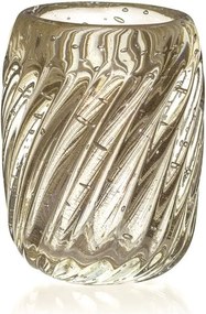 Vaso Murano Venlo c/ Ouro P - Cristal Transparente  Cristal Transparente