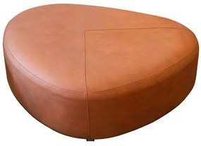 Puff Nilo Grande Estofado em Courissimo Soft cor Tangerina 108 cm - 71336 Sun House