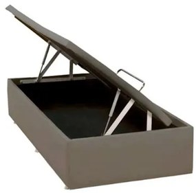 Base de Cama Box Bau Physical Corino Bege Solteiro 88 cm (LARG) - 52555 Sun House