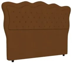 Cabeceira Casal Cama Box 140cm Oregon Z04 Veludo Terracota - Mpozenato