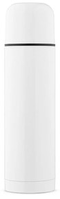 Garrafa Térmica 500 ml Parede Dupla Brilhante Cromado - Branco