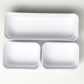 Kit 3 Organizadores de Gaveta Logic - Branco