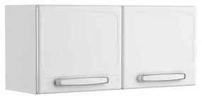 Armário De Cozinha Aéreo Em Aço Evidence 2 Portas Branco