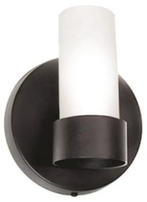 Arandela Fence Vertical Vidro Tubo 13X8X15Cm 1Xg9 - Old Artisan Ar-565... (PRETO)