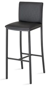 Banqueta Bit Assento Courino Preta 99 cm (ALT) - 55830 Sun House