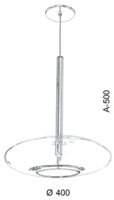 Pendente Vidro Oval Flat Aberto Ø40X50Cm Metal E Vidro 01Xg9 |Old Arti... (GRAFITE, CLEAR (TRANSPARENTE))