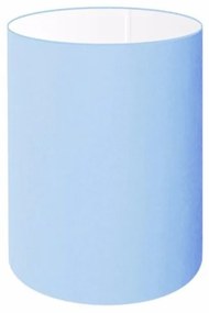 Cúpula Abajur Cilíndrica Cp-8002 Ø13x30cm Azul Bebê