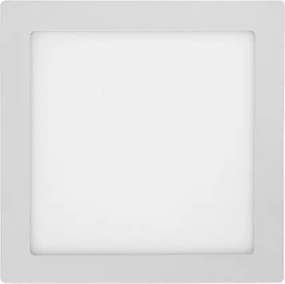 Plafon Led De Sobrepor Branco 18W 22,5X22,5Cm Moldura - LED BRANCO QUENTE (3000K)