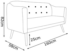Namoradeira Bruna 1,60 m 3 Lugares Pés Palito Suede Vermelho